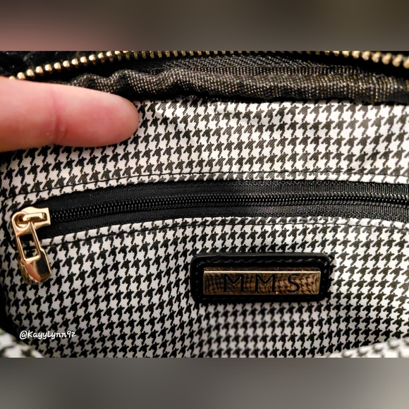 MMS Designer Studio Vegan Leather Crossbody Bag - Picture 7 of 7